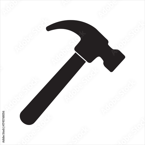 hammer tool icon vector illustration