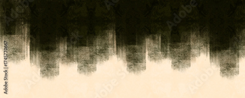 Hand Painted Abstract Autumn Forest Background Illustration