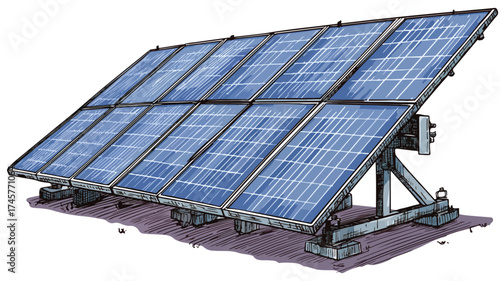 Portable Solar Panel for Renewable Energy and Eco-Friendly Power Generation