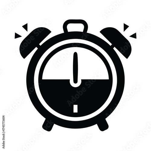 Alarm Clock Countdown Timer Ringing Illustration