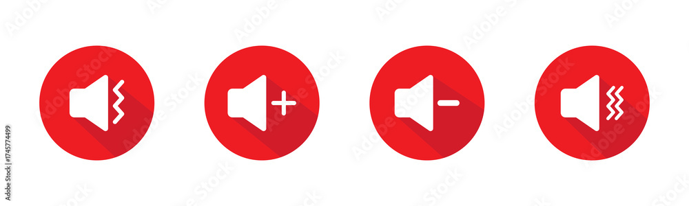 Obraz premium sound on off icons vector in line style . sound volume and mute icon. Volume allow and volume prohibit icon set. Sound and Mute. Volume icon set on Transparent Background. EPS 10
