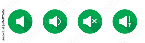 No sound mute speaker volume off audio silence icon. Mute sound icon vector set. speaker icon set. noise icons symbol. sound level. silent signs. Volume symbol eps 10 