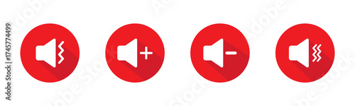 sound on off icons vector in line style . sound volume and mute icon. Volume allow and volume prohibit icon set. Sound and Mute. Volume icon set on Transparent Background. EPS 10