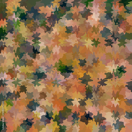 Colorful splashed abstract background. Splash effect and camouflage. Splattered backdrop.