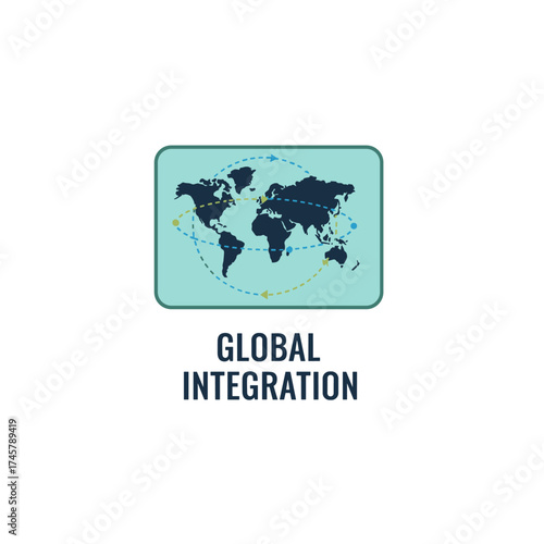 Flat design ideas tailored for business, finance, consulting, financial markets, strategic partnerships, global integration, and marketing, including concepts for web banners, print templates, and