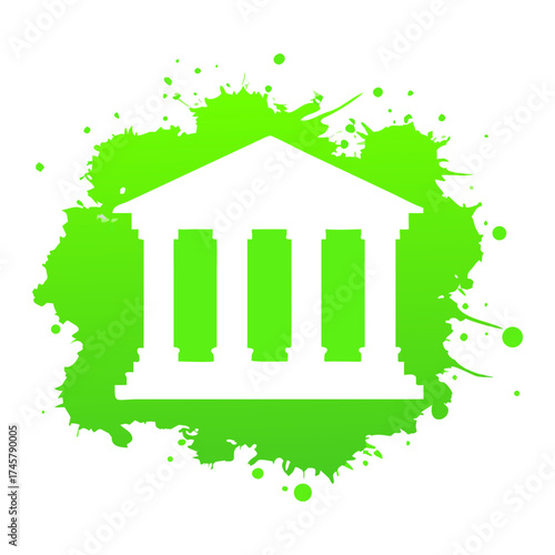 Vector art of bank icon