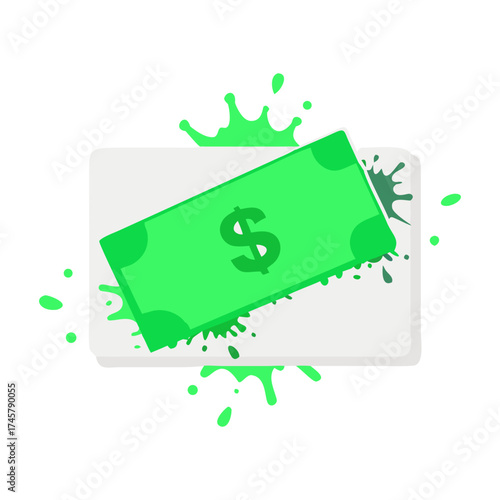 Vector art of wallet . 
