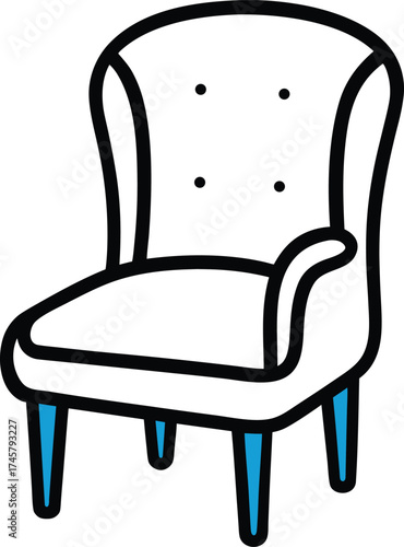 armchair vector illustration