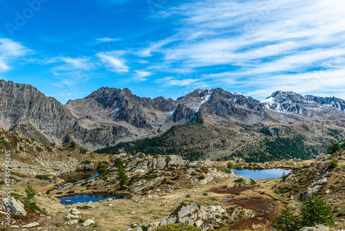Quadro em tela Trekking autunnale ai laghi di Sant’Anna di Vinadio, in alta Valle Stura