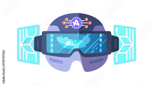 vector illustration of glasses with blue background