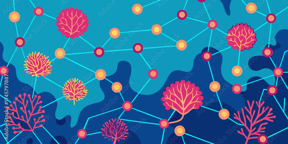 Fototapeta premium seamless background with flowers