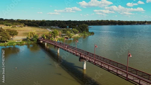 Wallpaper Mural White Rock Lake Bridge Flyover in Dallas, TX Torontodigital.ca