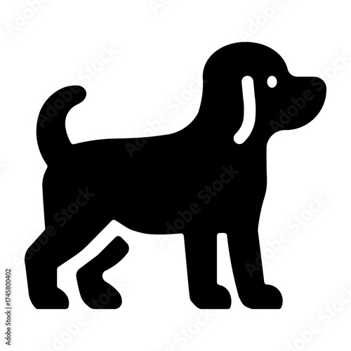 犬のシルエット　アイコン
