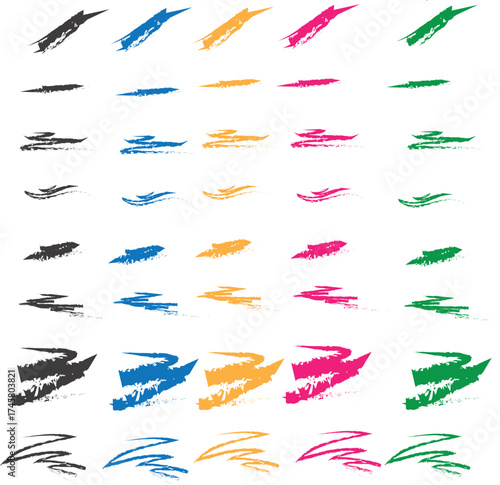 brush shade flat white background stock illustration & vector.