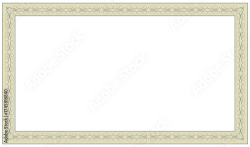 Elegant ornate decorative border frame with subtle floral motifs