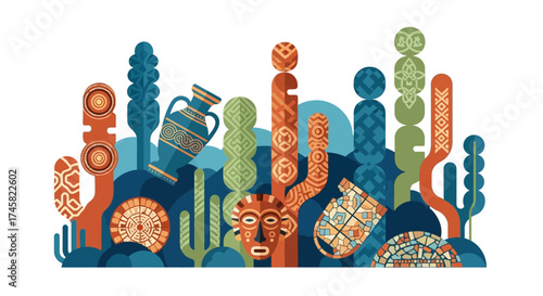 Vibrant Collection of African Tribal Art and Artifacts.
