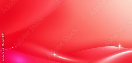 Set of red metallic chrome Christmas gradients  Vector illustration, festive, chrome