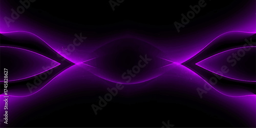 Futuristic abstract purple and blue waves flowing with glowing lines create an energetic motion design background texture