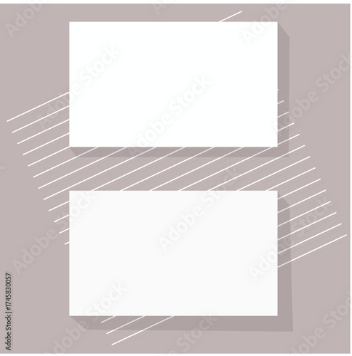 vector illustration of a blank visiting cards 