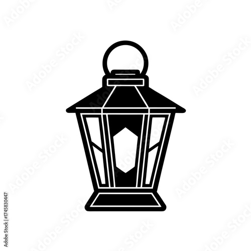 solar lantern outdoor light icon