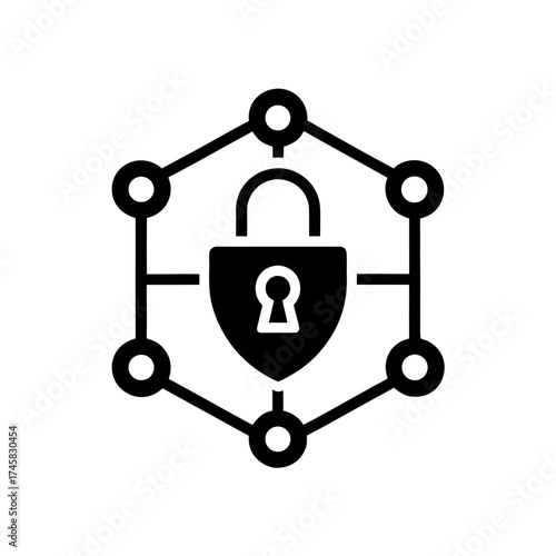 secure retail node icon