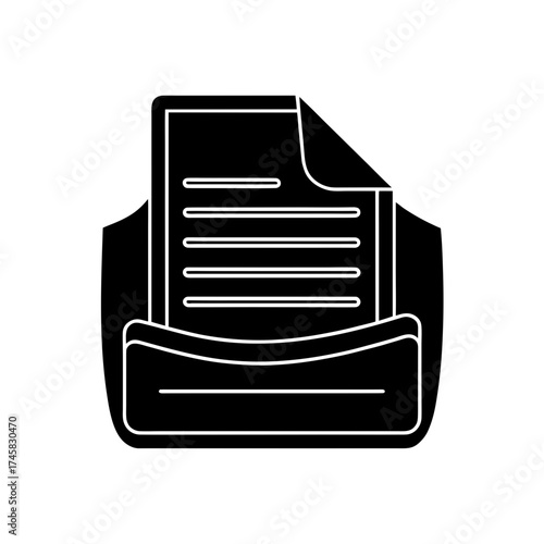 paperless office digital document icon