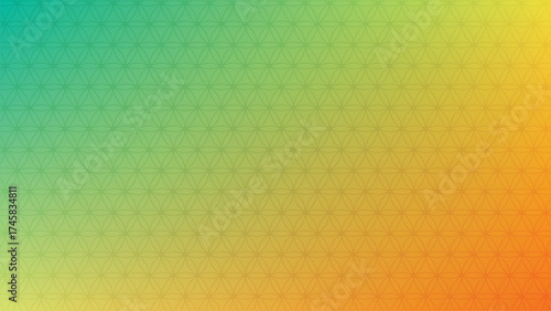 Abstract pixelated gradient background with teal green yellow orange color transition
