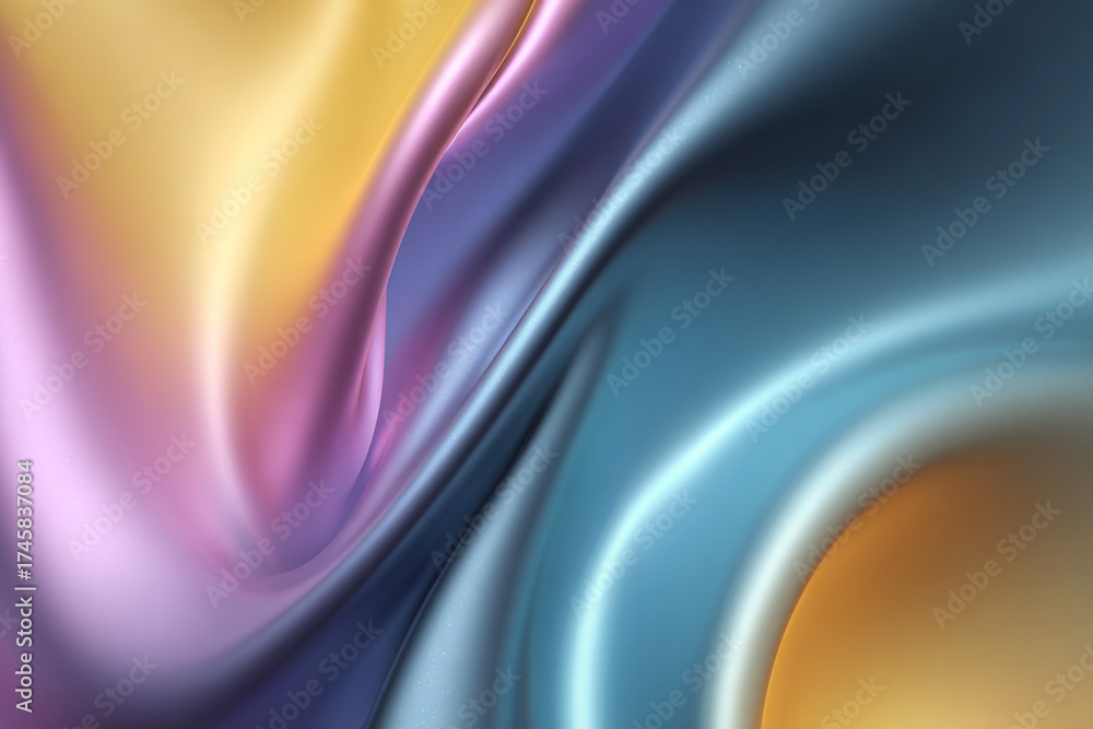 Obraz premium Abstract swirling pastel colors flowing design elegant smooth texture background