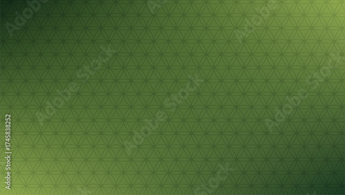 Abstract geometric pattern with gradient shades of green and subtle pixelated texture