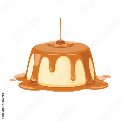 Caramel cream vector design
