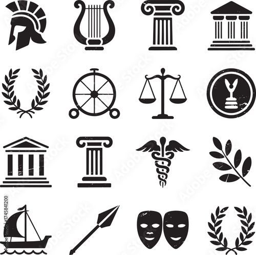 Ancient Greek and Roman symbols and icons ancient Greece ancient Rome