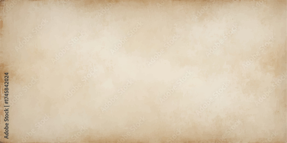 Obraz premium An ancient, stained beige parchment texture creates a grungy vintage brown paper background