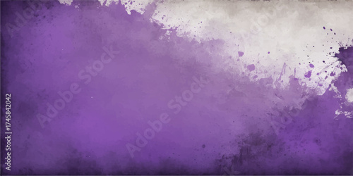 The abstract grunge wall texture is a vintage purple and pink pattern with a dirty, aged paper effect for a retro backdrop