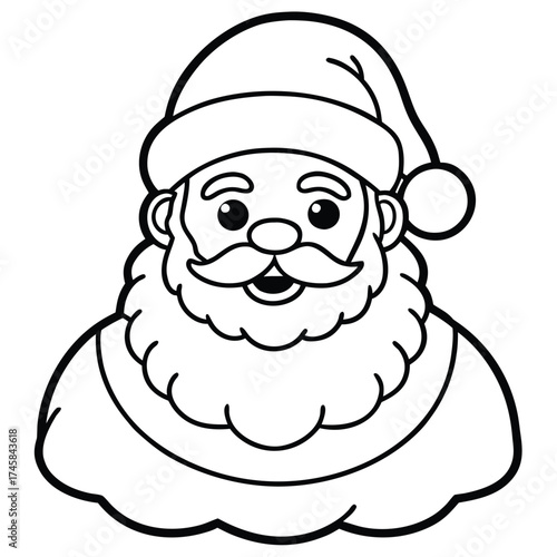 Joyful Santa Claus cheerfully delivers presents through a snowy winter forest, bringing holiday cheer and festive spirit to all.