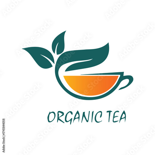 Organic tea logo design