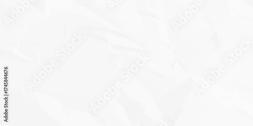Blank, crumpled white paper sheet with a rough, wrinkled surface texture