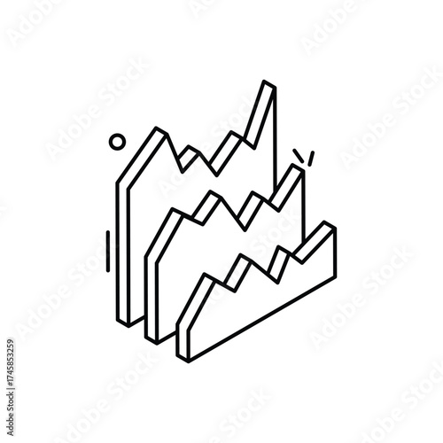 Area Chart vector icon