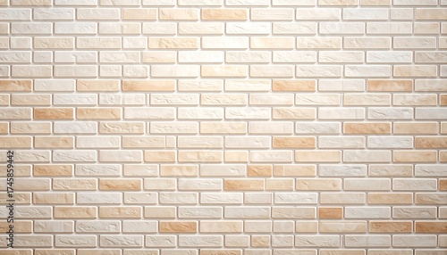 Beige brick wall texture