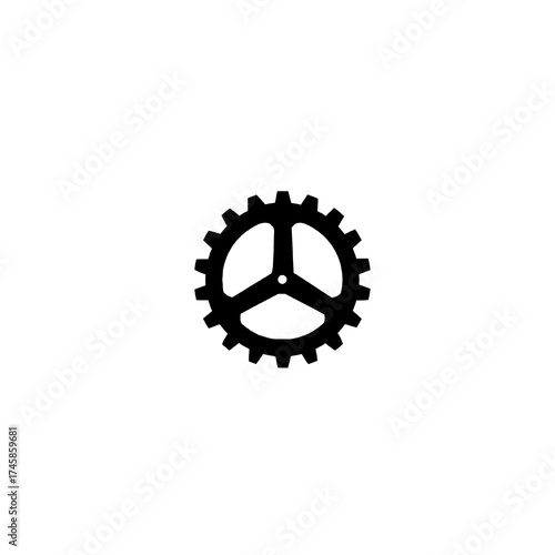 gear icon vector illustration