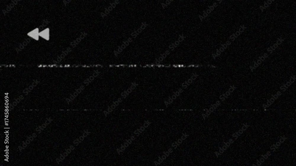 Vhs Background Loop Analog VHS Retro Rewind Loop background. Moving banner with lines of ...