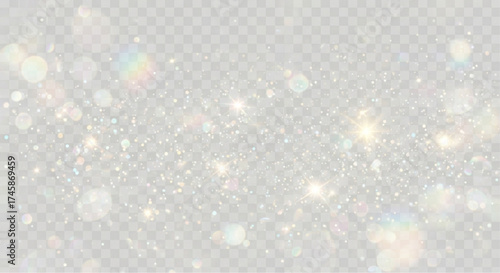 Subtle sparkle and glimmering specks of light dance in a delicate, airy composition, perfect for evoking feelings of magic and fantasy. vector illustration