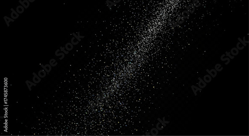 A mesmerizing shot of a stardust stream that weaves its way across a vast, inky cosmos, its twinkling particles hinting at the infinite wonders of the universe.