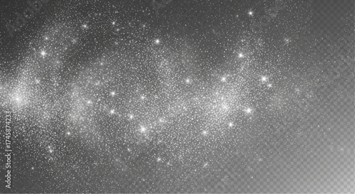 A shimmering cosmic tapestry unfurls across the endless expanse of the night sky, stars glitter and dust. This image whispers of mysteries yet to be revealed and adventures beyond imagination.