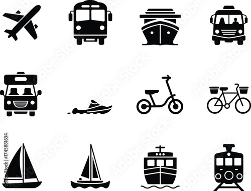 Diverse Transportation Methods Collection for Easy Travel and Daily Commuting Needs