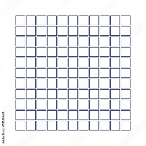 Workbook for writing hieroglyphs. Lined paper for printing. Geometric pattern for school. Realistic lined paper. Simulator for writing Chinese characters. Page of calligraphy exercises. Graph paper.
