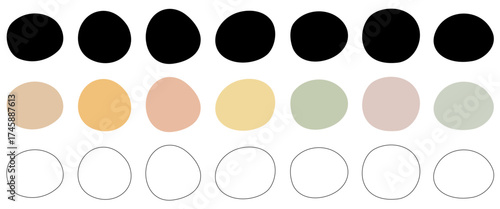 ASSORTIMENT DE FORMES RONDES DÉFORMÉES