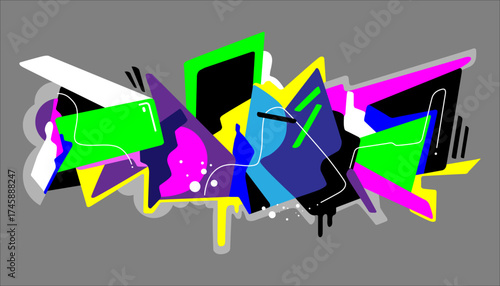  People of the future computer technology virtual reality, progress abstract vector background , multicolored illustration design element
