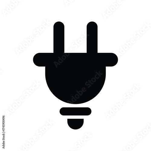 Electric plug icon. power plug icon set.