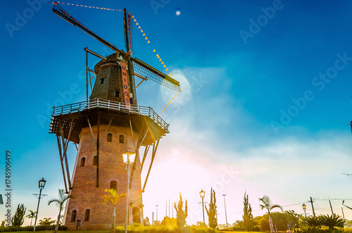 Windmill in Holambra - São Paulo, Brazil