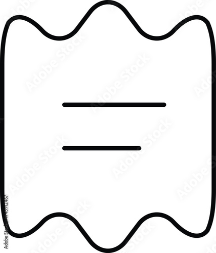 Vector art of receipt icon for finance and business concept